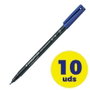 Staedtler Lumocolor 318-3 Azul Set de 10